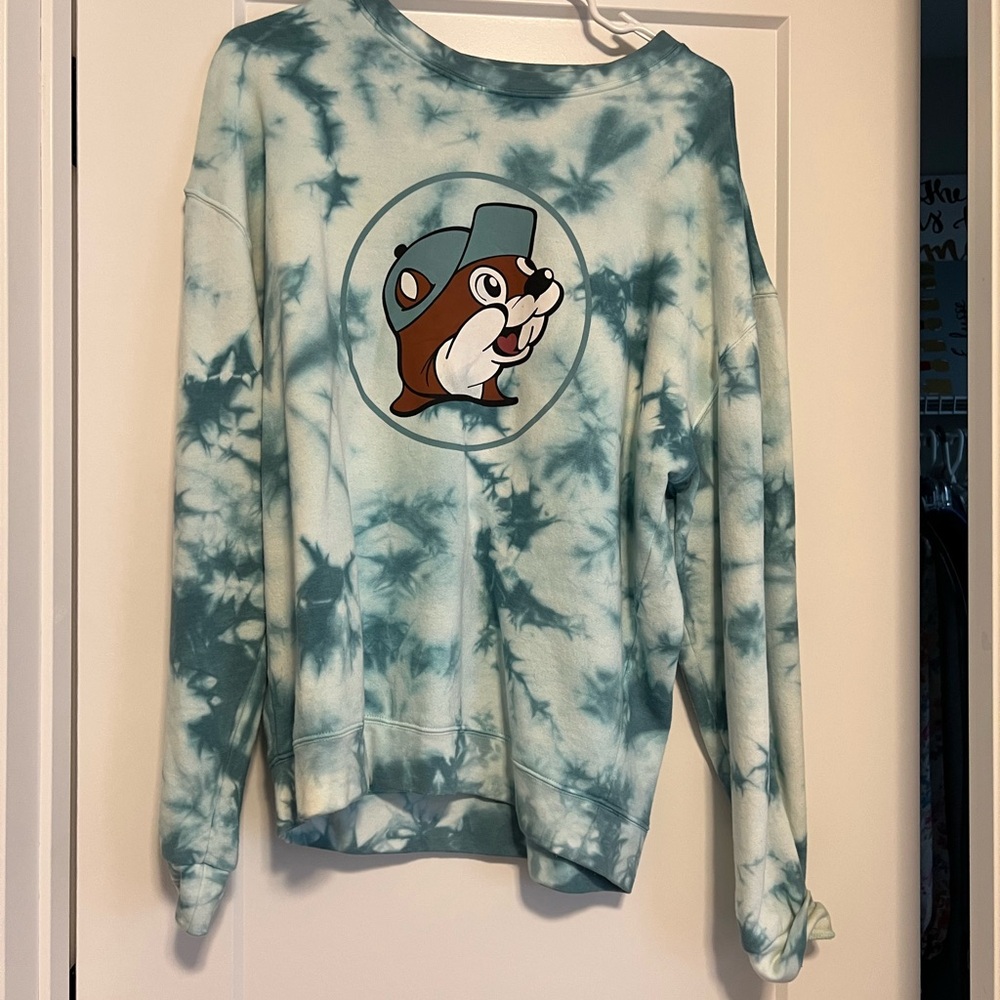 Buc-ees Tie Dye Crewneck